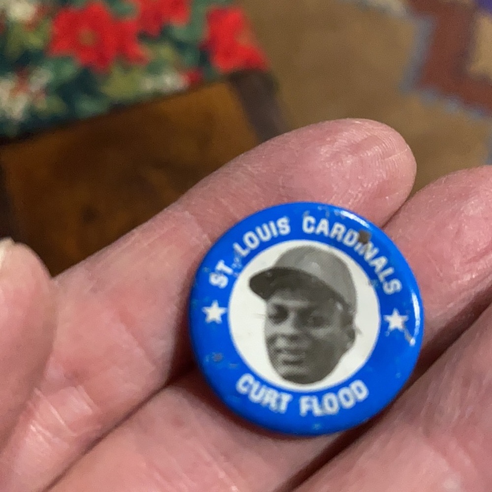 St Louis Cardinals Curt Flood 1969 Pin